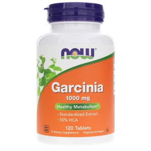 NOW- Garcinia- 1000 mg- 120 Vegan Tablets