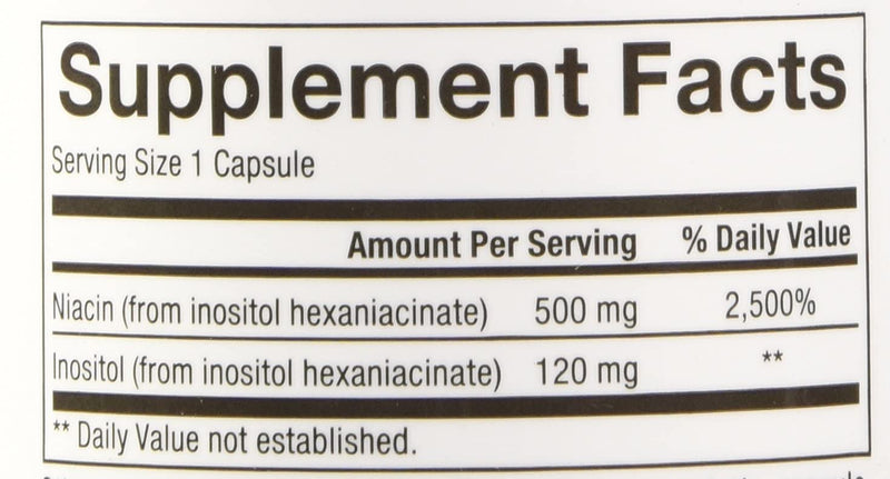 Natural Factors- Vitamin B3 No Flush Niacin- 500mg- 90 Capsules