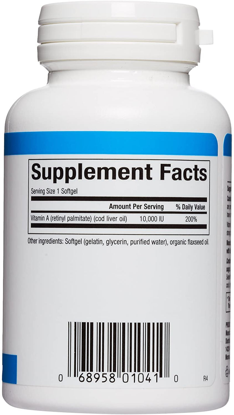 Natural Factors- Vitamin A- 10,000 IU- 180 Soft gels