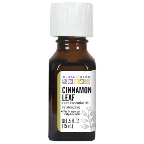 Aura Cacia- Cinnamon Leaf Essential Oil- 0.5 fl oz