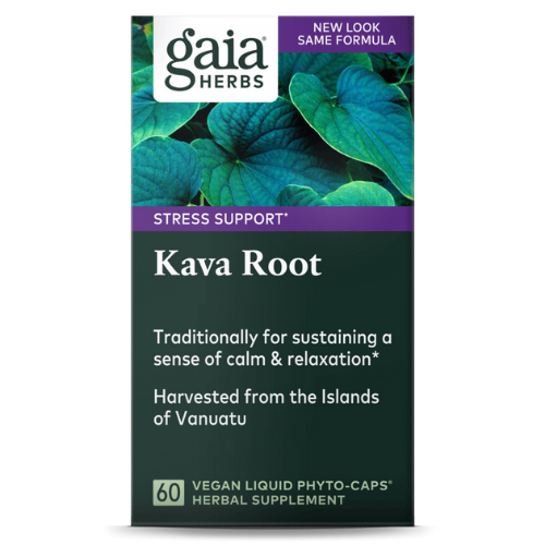 Gaia- Kava Root- 60 Vegan Liquid Capsules