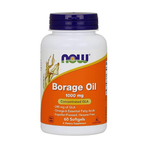 NOW- Borage Oil- 1000 mg- 60 Soft gels