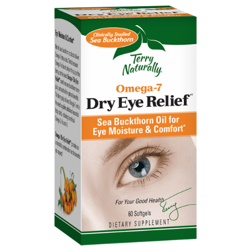 Terry Naturally- Omega 7 Dry Eye Relief- 60 Vegan Soft Gels