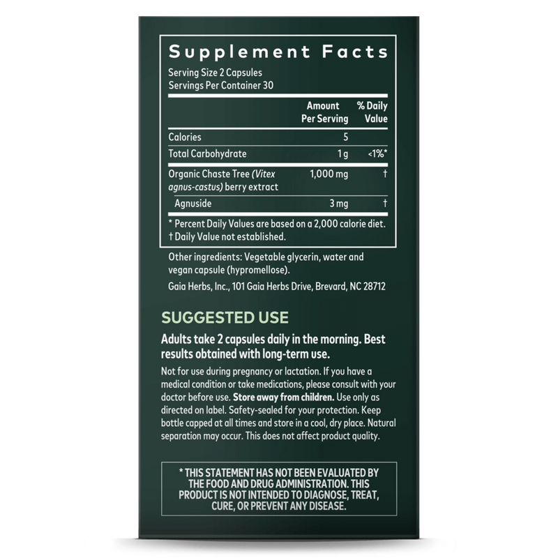 Gaia- Vitex Berry- 60 Vegan Liquid Capsules