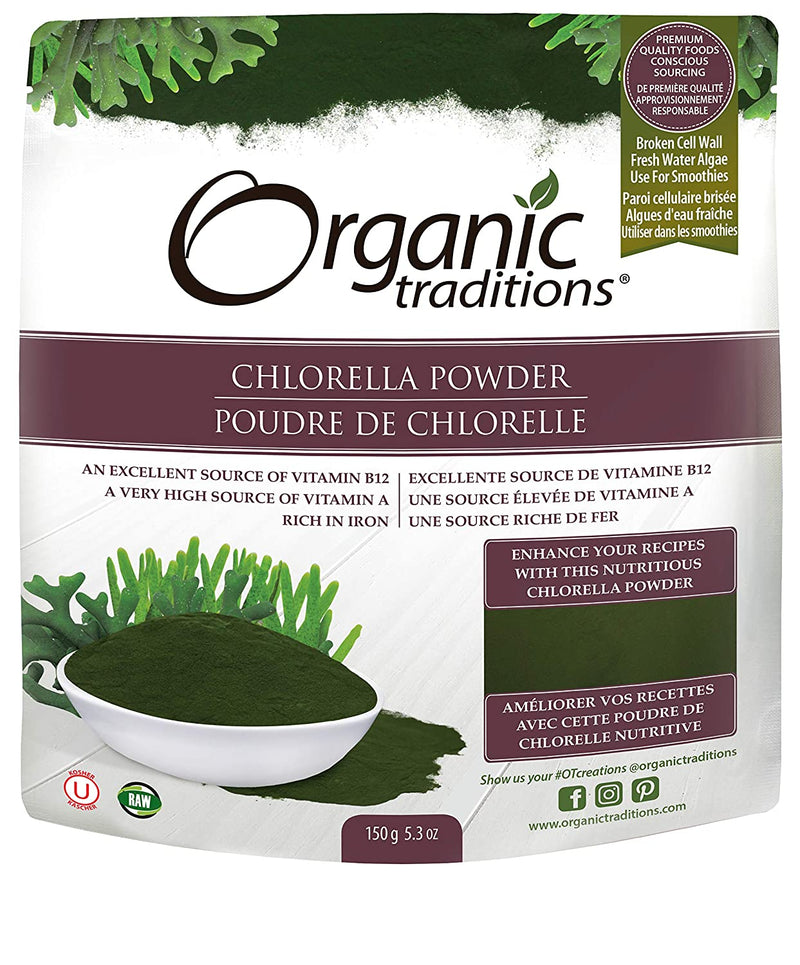 Organic Traditions- Chlorella Powder- 5.3 oz