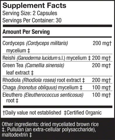 Host Defense- MycoBotanicals® Energy- 60 Vegetarian Capsules