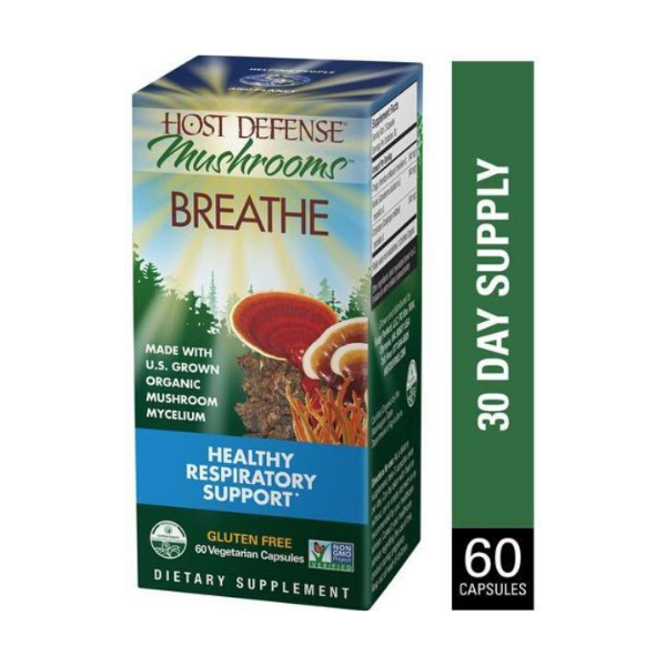 Host Defense- Breathe- 60 Vegetarian Capsules