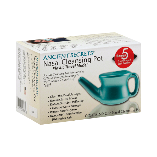 Ancient Secrets- Nasal Cleansing Pot- Plastic (Travel)