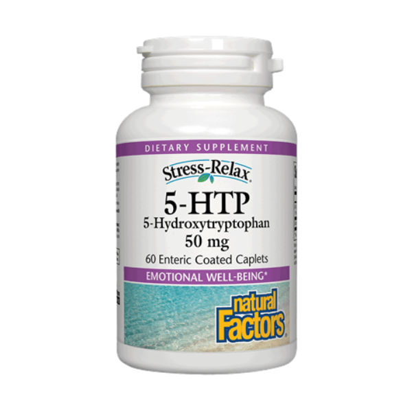 Natural Factors- Stress-Relax® 5-HTP- 50 mg- 60 Enteric Coated Capsules