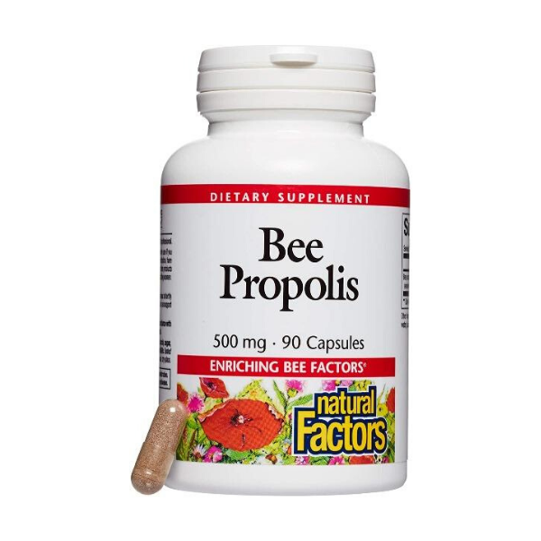 Natural Factors- Bee Propolis Extract- 500 mg- 90 capsules