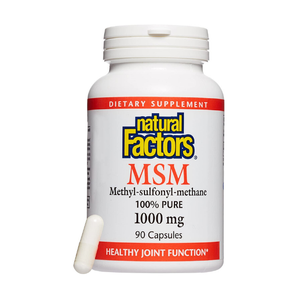 Natural Factors- MSM- 1000 mg- 90 capsules