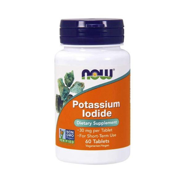 NOW- Potassium Iodide- 30 mg- 60 Tablets