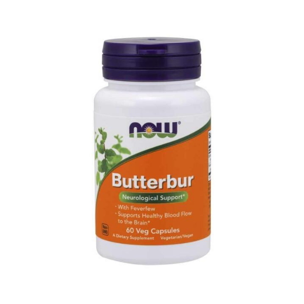 NOW- Butterbur- 75 mg- 60 Vegetarian Capsules
