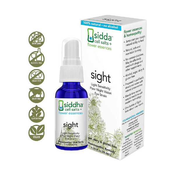 Siddha Remedies- Sight Homeopathic Spray- 1 fl oz