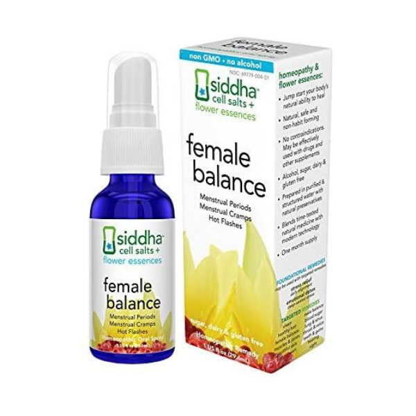 Siddha Remedies- Female Balance Homeopathic Spray- 1 fl oz