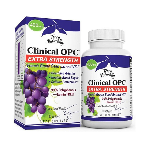 Terry Naturally- Clinical OPC® Extra Strength- 400 mg- 60 Soft Gels